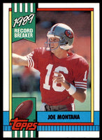 Joe Montana 1990 Topps Series Mint Card #1
