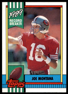 Joe Montana 1990 Topps Series Mint Card #1