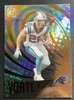 Christian McCaffrey 2022 Donruss Vortex Series Mint Insert Card #VTX-10
