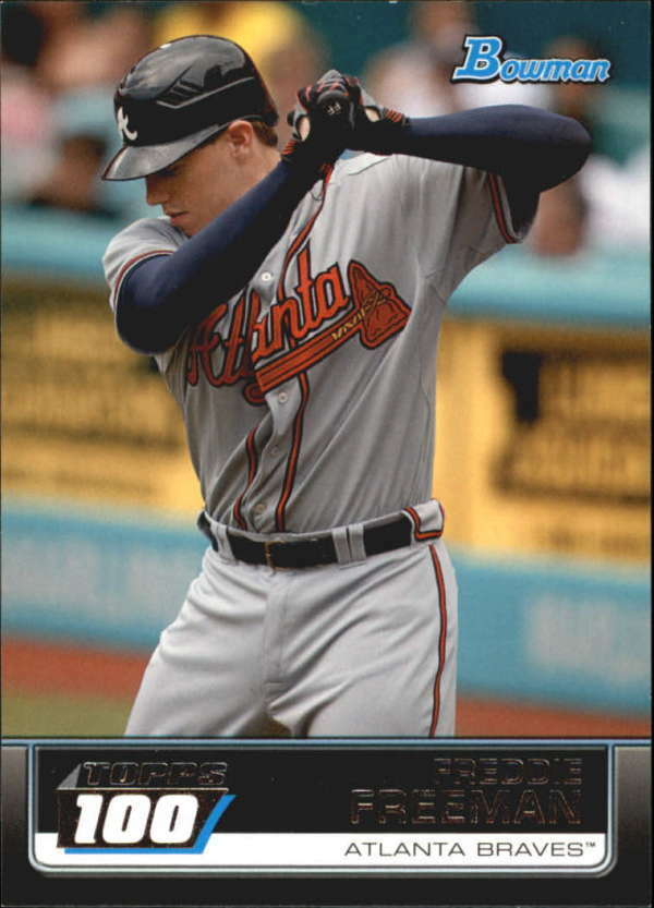 Freddie Freeman 2011 Bowman Topps 100 Series Mint Rookie Card #TP84