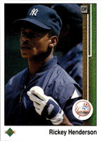 Rickey Henderson 1989 Upper Deck Series Mint Card #210
