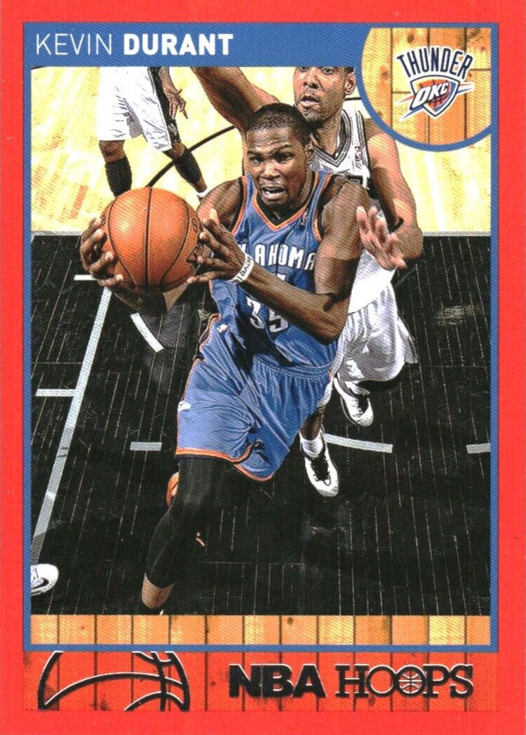 Kevin Durant 2013 2014 Hoops Red Parallel Series Mint Card #73