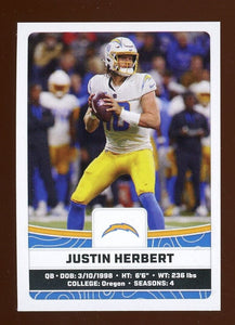 Justin Herbert 2023 Panini NFL Sticker #290