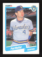 Paul Molitor 1990 Fleer Series Mint Card #330
