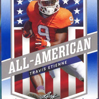 Travis Etienne 2021 Leaf Draft All-American Blue Series Mint Rookie Card #44