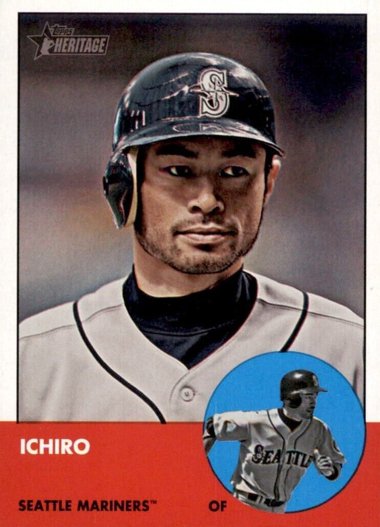 Ichiro Suzuki  2012 Topps Heritage Series Mint High Number Short Print Card #491