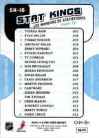 Tuukka Rask 2010 2011 O-Pee-Chee Stat Kings Card #SK18
