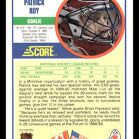 Patrick Roy 1990 1991 Score Card #10