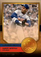 Sandy Koufax 2012 Topps Golden Greats Series Mint Card #GG50
