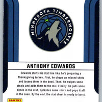 Anthony Edwards 2023 2024 Panini Donruss Franchise Features Series Mint Card #17