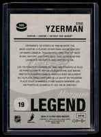 Steve Yzerman 2010 2011 O-Pee-Chee Marquee Legend Series Card #595
