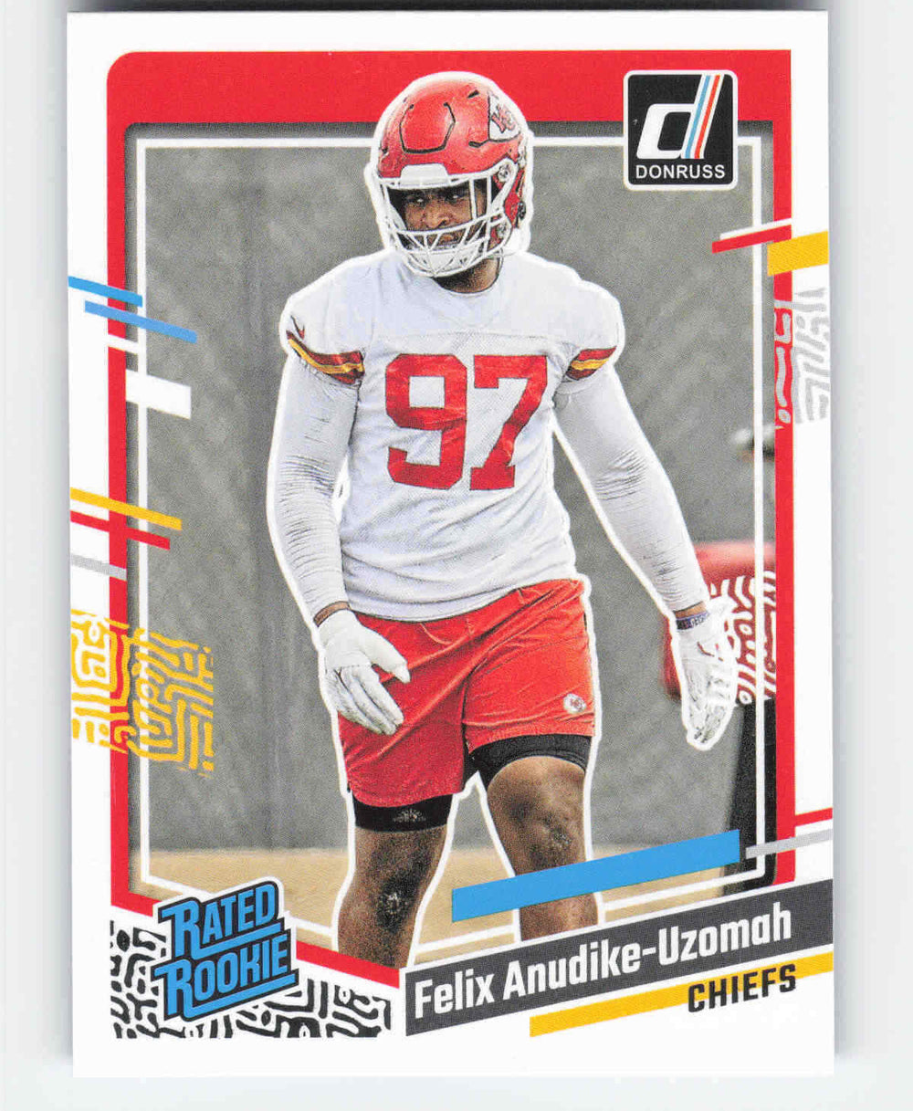 Felix Anudike-Uzomah 2023 Donruss Rated Rookie Series Mint Card #349