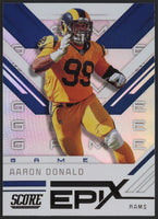 Aaron Donald 2019 Score Epix Game Series Mint Card #EG-6
