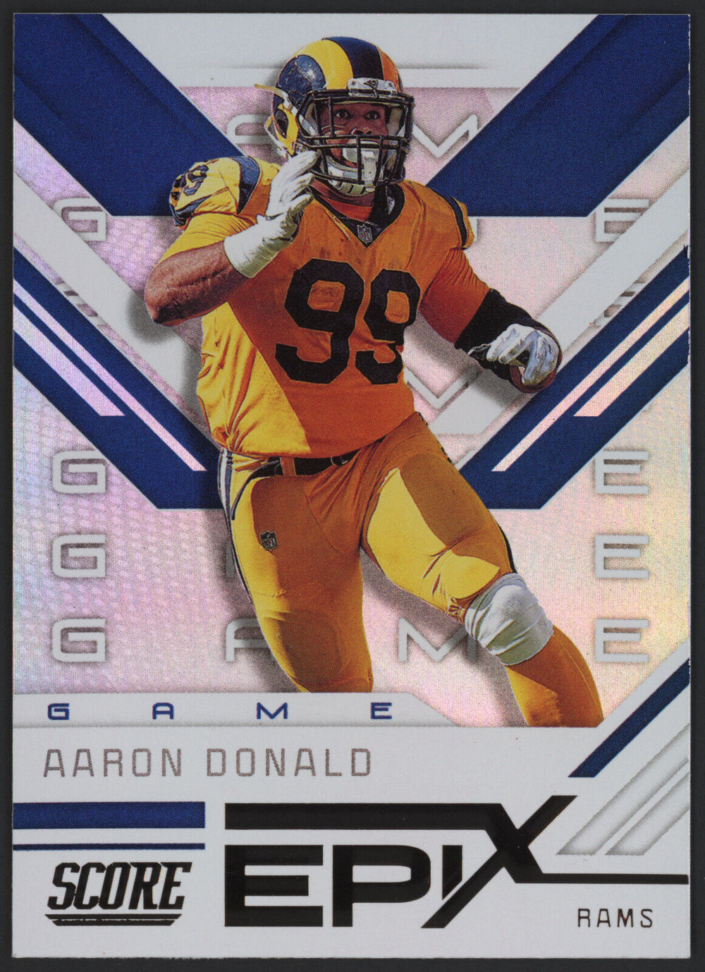 Aaron Donald 2019 Score Epix Game Series Mint Card #EG-6