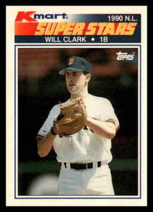 Will Clark 1990 Topps Kmart Super Stars Series Mint Card #1