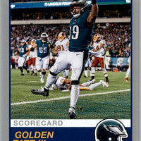 Golden Tate 2019 Panini Score SCORECARD Series Mint Card #192