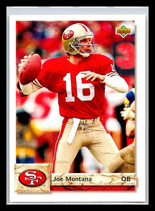 Joe Montana 1992 Upper Deck Series Mint Card #560