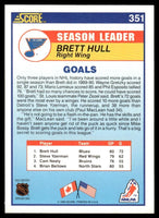 Brett Hull 1990 1991 Score Card #351
