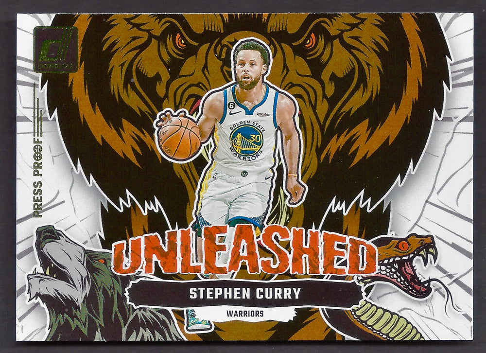 Stephen Curry 2023 2024 Donruss Unleashed Press Proof Series Mint Card #7