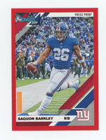 Saquon Barkley 2019 Donruss Press Proof Red Series Mint Card #179
