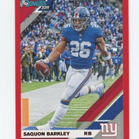 Saquon Barkley 2019 Donruss Press Proof Red Series Mint Card #179