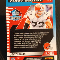 Joe Thomas 2025 Score First Ballot Series Mint Insert Card #6