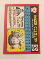 Roger Clemens 1989 Topps UK Mini Series Card #16

