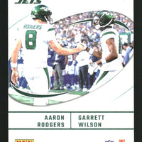 Aaron Rodgers / Garrett Wilson 2024 Panini Donruss Optic Best Tuddys Series Mint Card #18