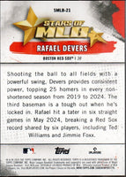 Rafael Devers 2025 Topps Stars of MLB Mint Insert Card #SMLB-21
