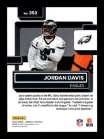 Jordan Davis 2022 Donruss Series Mint Card #353
