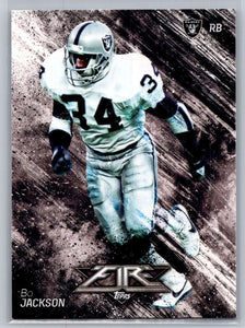 Bo Jackson 2014 Topps Fire Flame Foil Series Mint Card #65