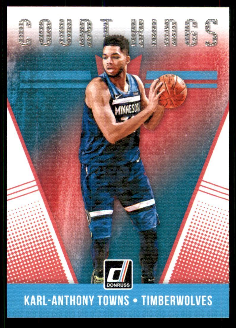 Karl-Anthony Towns 2018 2019 Panini Donruss Court Kings Series Mint Card #33