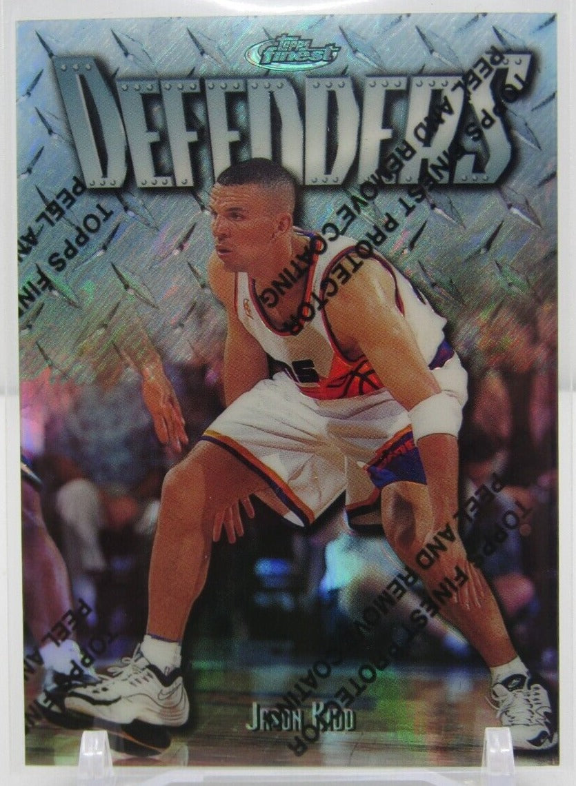 Jason Kidd 1997 1998 Topps Finest Defenders Refractor Series Mint Card #289