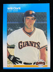 Will Clark 1987 Fleer Series Mint Card #269