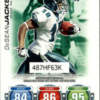 DeSean Jackson 2010 Topps Attax Code Card Series Mint Card