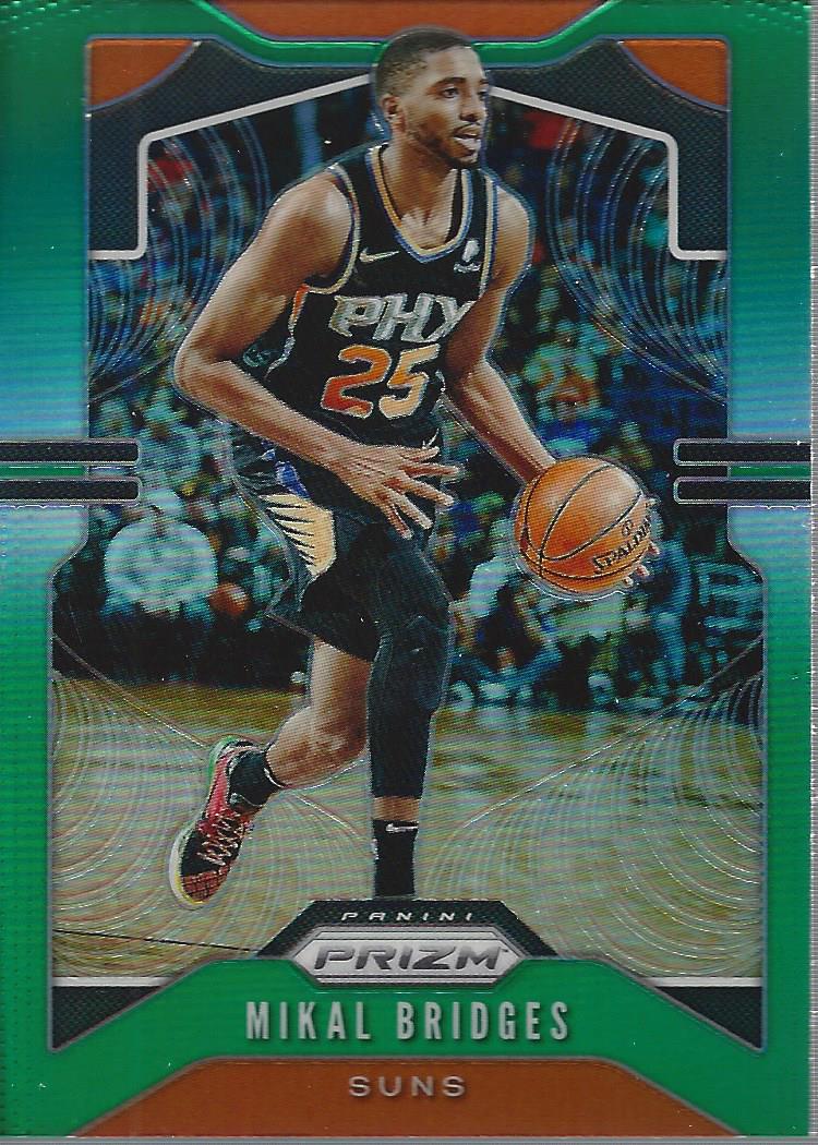 Mikal Bridges 2019 2020 Panini Prizm Green Series Mint Card #99