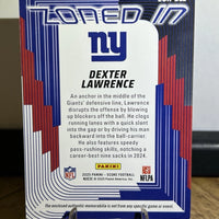 Dexter Lawrence 2025 Score Zoned In Jersey Card #ZON-DLE