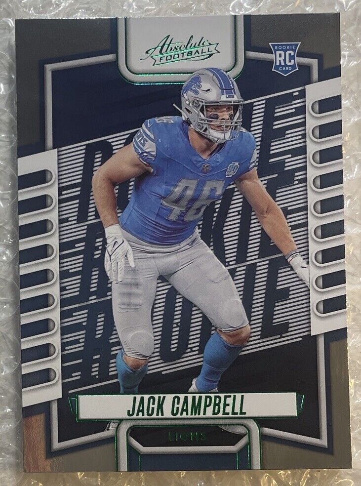 Jack Campbell 2023 Panini Absolute Green Foil Series Mint Rookie Card #154