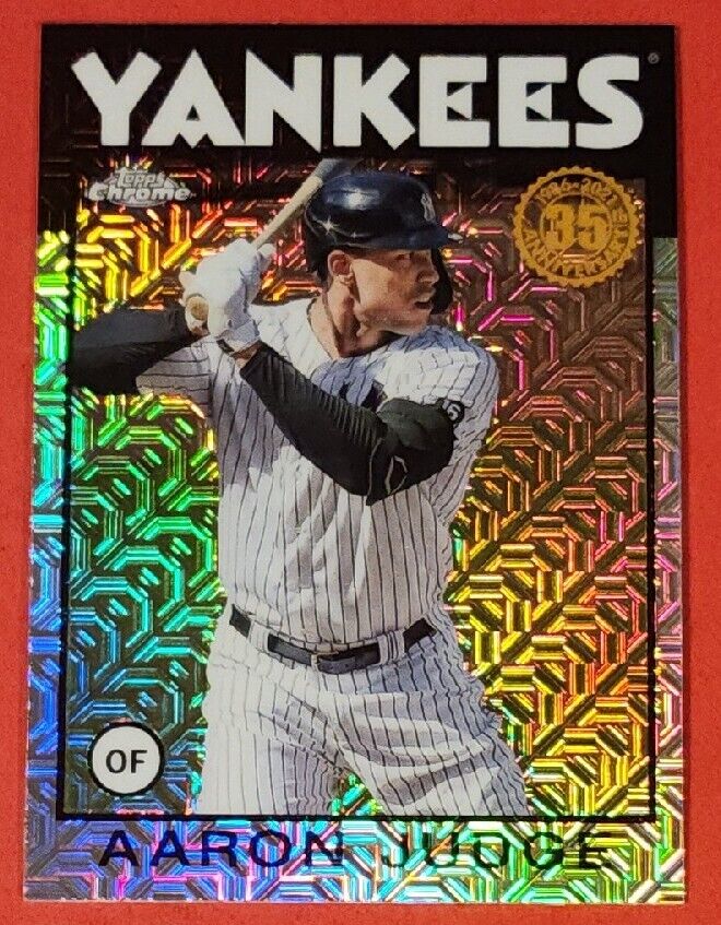 Aaron Judge 2021 Topps Update Chrome  ‘86 Silver Pack Parallel Series Mint Card #86C-2