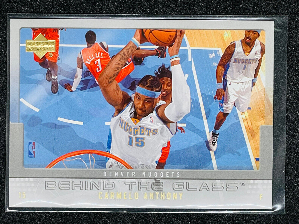 Carmelo Anthony 2007 2008 Upper Deck First Edition Behind The Glass Series Mint Card #BG-CA