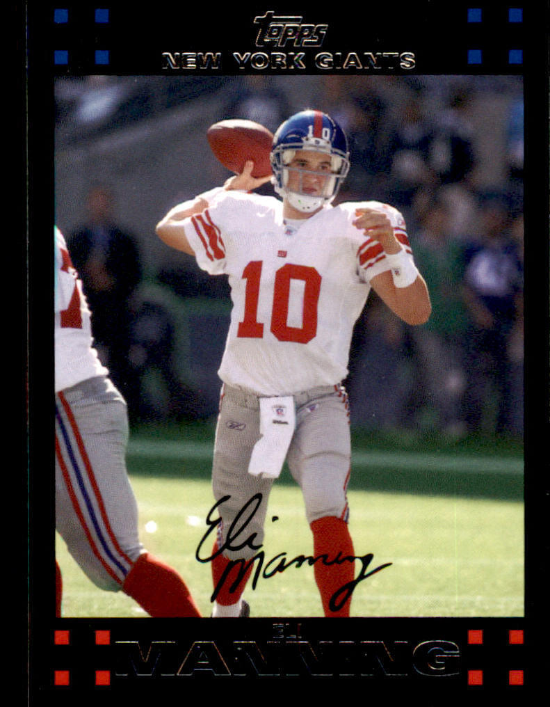 Autographed Signed 2007 Topps New York Giants: Eli Manning 