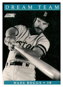 Wade Boggs 1991 Score Dream Team Series Mint Card #889