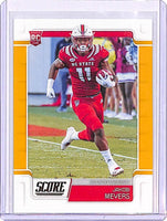 Jakobi Meyers 2019 Score Gold Parallel Series Mint Rookie Card #431
