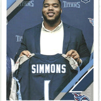 Jeffery Simmons 2019 Panini Donruss Series Mint Rookie Card #258