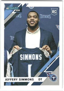 Jeffery Simmons 2019 Panini Donruss Series Mint Rookie Card #258