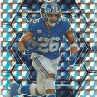 Saquon Barkley 2023 Panini Mosaic Silver Prizm Series Mint Card #177