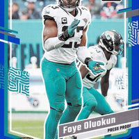 Foye Oluokun 2023 Donruss Blue Press Proof Series Mint Card #136