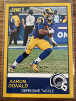 Aaron Donald 2019 Score Gold Series Mint Card #295
