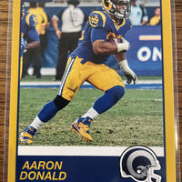 Aaron Donald 2019 Score Gold Series Mint Card #295