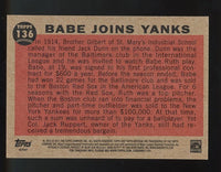 Babe Ruth 2011 Topps Heritage Series Mint Card #136
